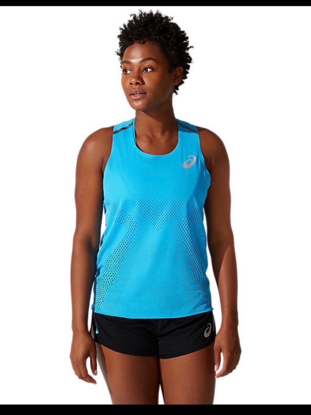 NWT ASICS Women’s Bright Teal Mesh Swim Coverup Tank